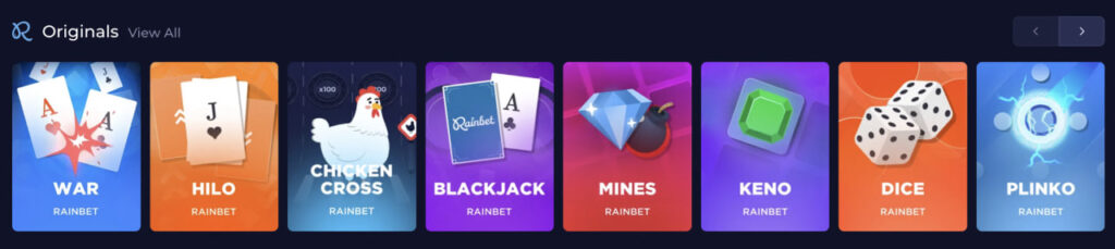 rainbet originals slots